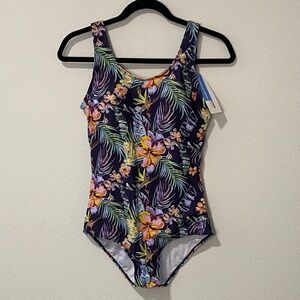 Women’s Floral Tropical One-Piece Swimsuit Bathing Suit Swimwear